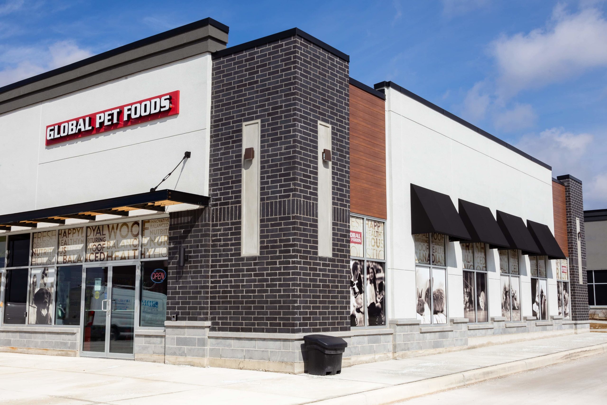 outside image of global pet foods store